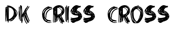 DK Criss Cross font