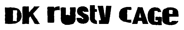 DK Rusty Cage font