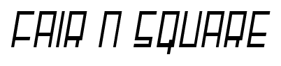 Fair N Square font