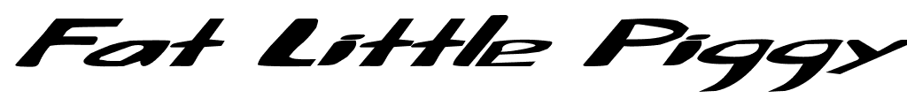 Fat Little Piggy font