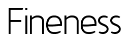 Fineness font