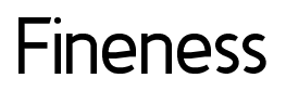 Fineness font