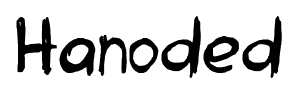 Hanoded font