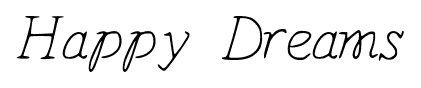 Happy Dreams font