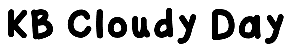 KB Cloudy Day font