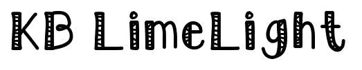 KB LimeLight font