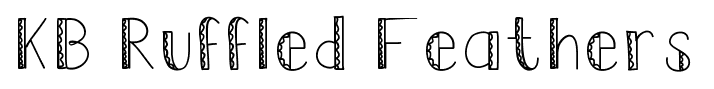 KB Ruffled Feathers font