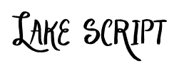 Lake Script font