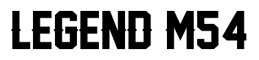 Legend M54 font