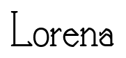 Lorena font