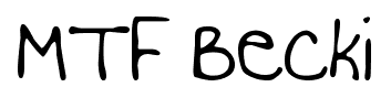 MTF Becki font