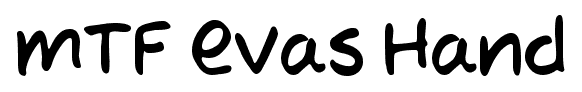 MTF Evas Hand font