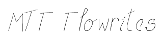 MTF Flowrites font