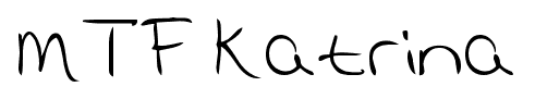 MTF Katrina font