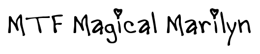 MTF Magical Marilyn font