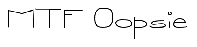 MTF Oopsie font