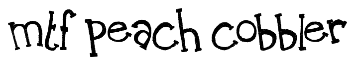 MTF Peach Cobbler font