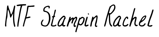 MTF Stampin Rachel font