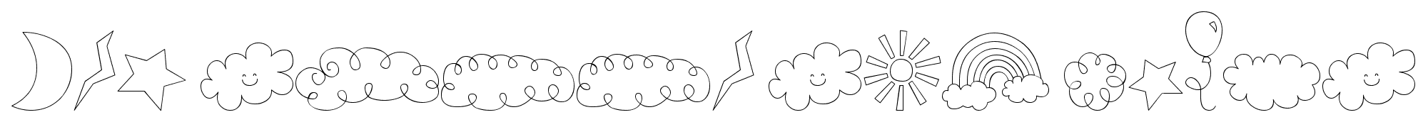 MTF Sweet Sky Dings font