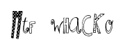 MTF Whacko font