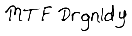 MTF Drgnldy font