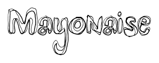 Mayonaise font