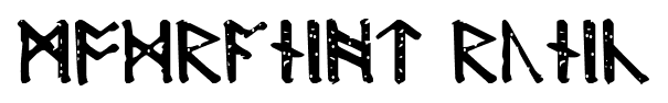 Modraniht Runic font