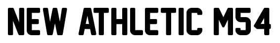 New Athletic M54 font