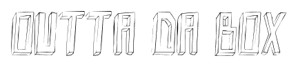 Outta da box font
