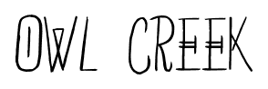 Owl Creek font