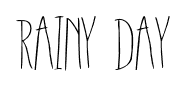 Rainy Day font