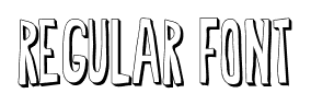 Regular Font font