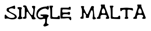 Single Malta font