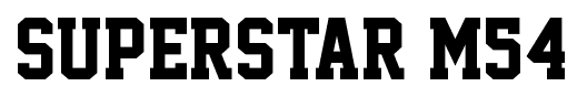Superstar M54 font