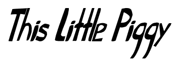 This Little Piggy font