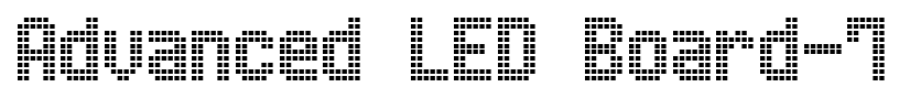 Advanced LED Board-7 font