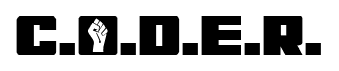 C.O.D.E.R. font