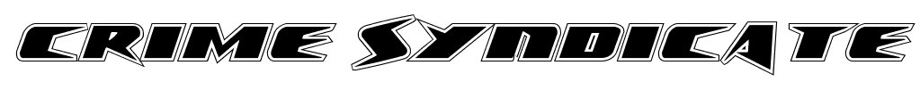Crime Syndicate font
