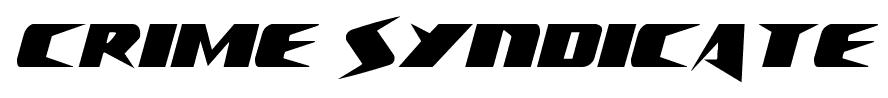 Crime Syndicate font