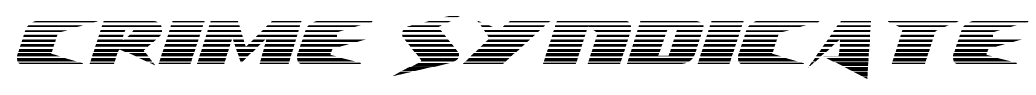 Crime Syndicate font