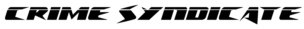 Crime Syndicate font