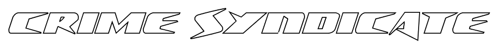 Crime Syndicate font