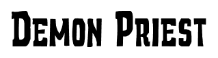 Demon Priest font