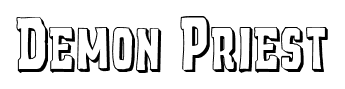 Demon Priest font