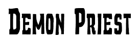Demon Priest font