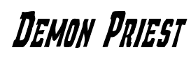 Demon Priest font