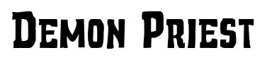 Demon Priest font