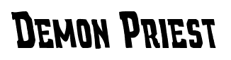 Demon Priest font
