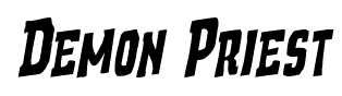 Demon Priest font