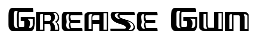 Grease Gun font